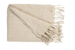 Rivièra Maison Finley Sandfarben Tagesdecke