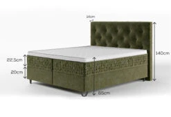 Boxspringbett Royal Babylon - Schnell Lieferbar -Deutschland Vtwonen Verkaufs-Shop babylon afmetingen 1