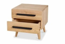 Nachttisch Balance Curve Mit Schwarzen Metallgriffen -Deutschland Vtwonen Verkaufs-Shop balance nk curve lade open handgreep metaal