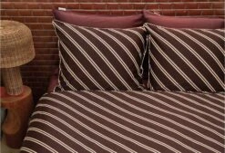 VTwonen Vt Wonen Diagonal Bettwäsche Dunkelrot -Deutschland Vtwonen Verkaufs-Shop diagonal dark red 60 online