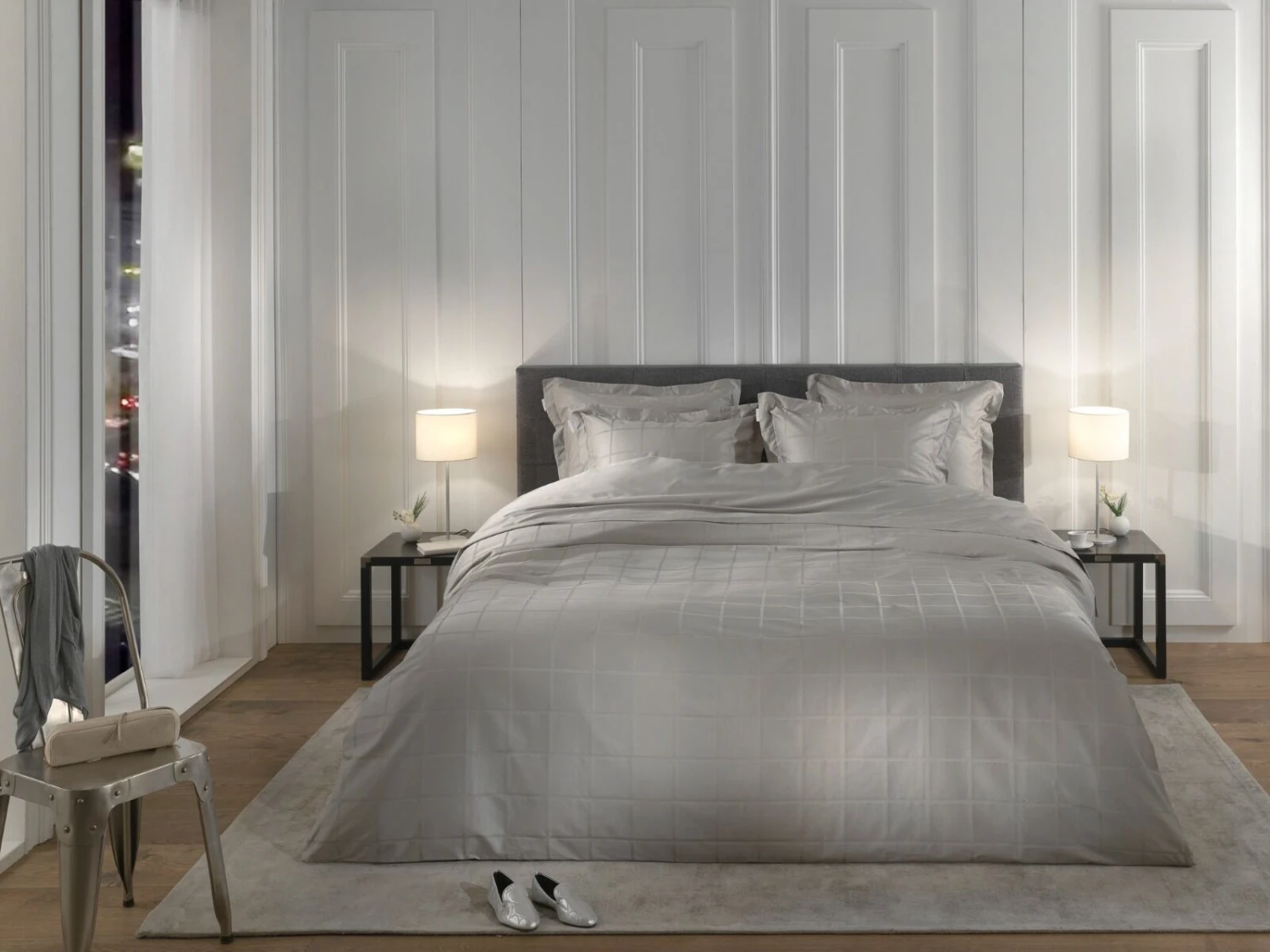Heckett & Lane Diamante Bettwäsche Gletscher-Grau 3 Heckett & Lane Diamante Bettwäsche Gletscher-Grau – Bild 3