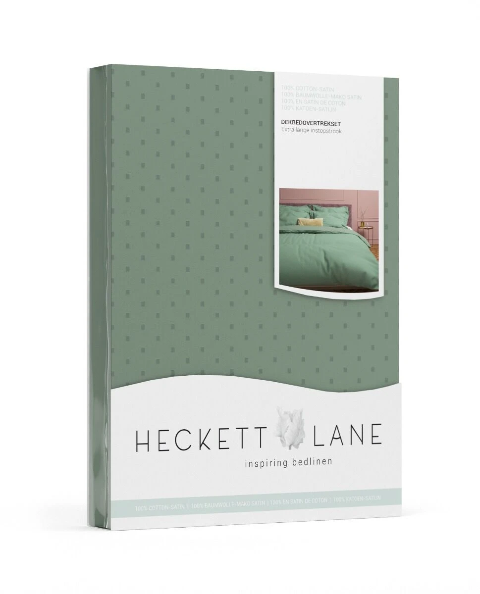Heckett & Lane Punto Bettwäsche Mineral Grün 5 Heckett & Lane Punto Bettwäsche Mineral Grün – Bild 5