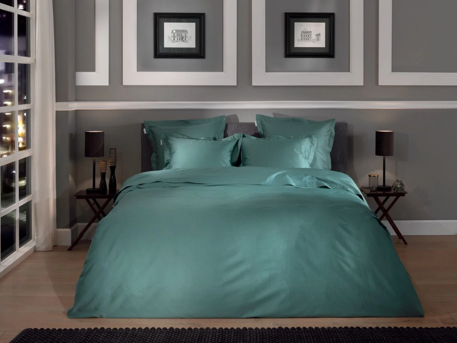 Heckett & Lane Punto Bettwäsche Mineral Grün 3 Heckett & Lane Punto Bettwäsche Mineral Grün – Bild 3