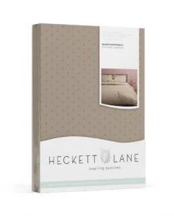 Heckett & Lane Punto Bettwäsche Taupe Grau -Deutschland Vtwonen Verkaufs-Shop heckett lane dekbedovertrek katoen satijn punto taupe grey 8