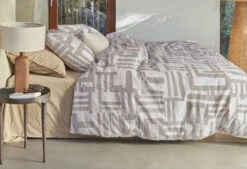 Vtwonen Mixed Stripes Bettwäsche Natural -Deutschland Vtwonen Verkaufs-Shop mixed stripes natural de uv 135x200 0