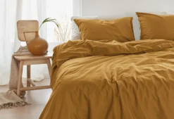 Beddinghouse Care Organic Basic Bettwäsche Ochre -Deutschland Vtwonen Verkaufs-Shop organic basic ochre de dx 135x200 0