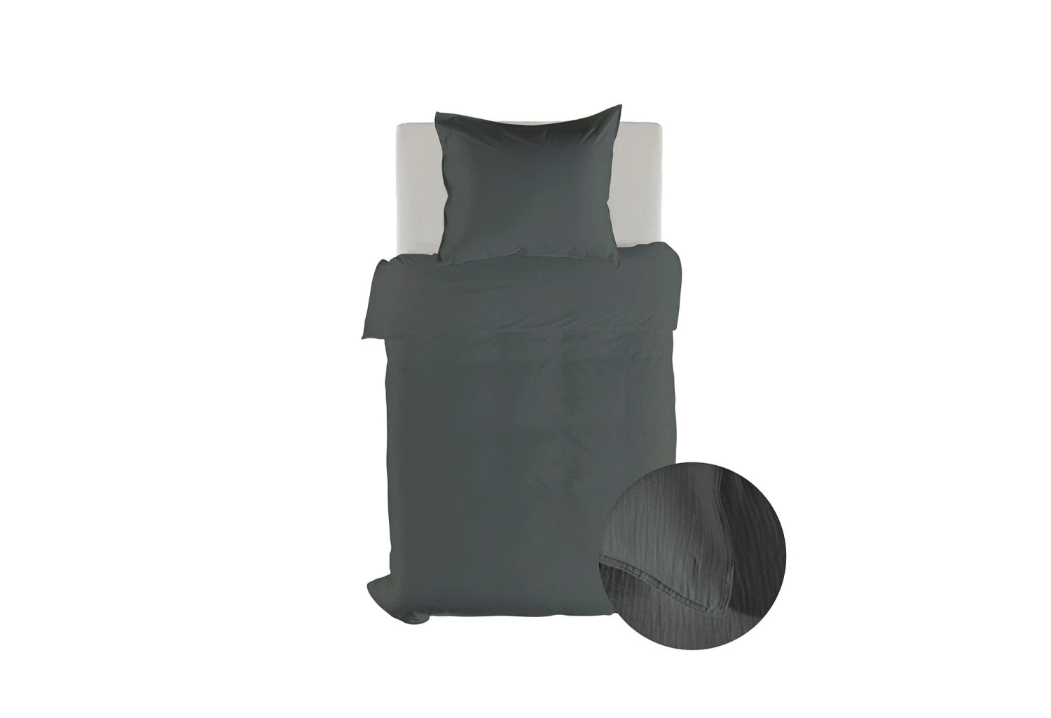 Yellow Suite Guadeloupe Bettwäsche Anthrazit 2 Yellow Suite Guadeloupe Bettwäsche Anthrazit – Bild 2