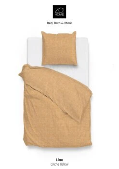 Zo!Home Lino Bettwäsche Ocker Gelb 10 Zo!Home Lino Bettwäsche Ocker Gelb -Deutschland Vtwonen Verkaufs-Shop zo home bettwasche lino ochre yellow 5