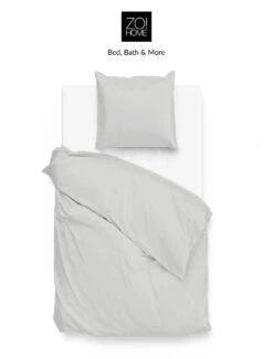 Zo!Home Satinado Bettwäsche Silber Grau -Deutschland Vtwonen Verkaufs-Shop zo home bettwasche satinado ash grey 1 1