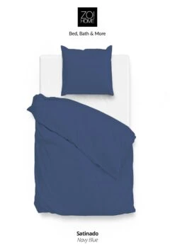 Zo!Home Satinado Bettwäsche Blau -Deutschland Vtwonen Verkaufs-Shop zo home bettwasche satinado navy blue 1 1