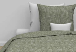 Zo!Home Blitz Bettwäsche Kalamata Grün -Deutschland Vtwonen Verkaufs-Shop zo home dekbedovertrek katoen flanel blitz kalamanta green 2 1