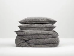 Zo!Home Lino Bettwäsche Anthrazit -Deutschland Vtwonen Verkaufs-Shop zo home dekbedovertrek lino dark grey 1