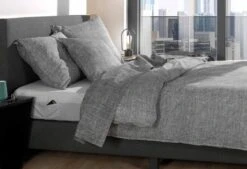Zo!Home Lino Bettwäsche Anthrazit -Deutschland Vtwonen Verkaufs-Shop zo home dekbedovertrek lino dark grey 5 1