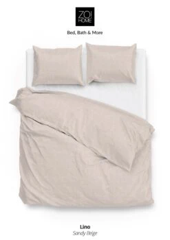 Zo!Home Lino Bettwäsche Sandfarben