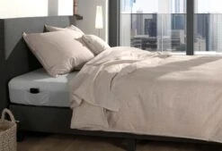 Zo!Home Lino Bettwäsche Sandfarben -Deutschland Vtwonen Verkaufs-Shop zo home dekbedovertrek lino sandy beige 5 1