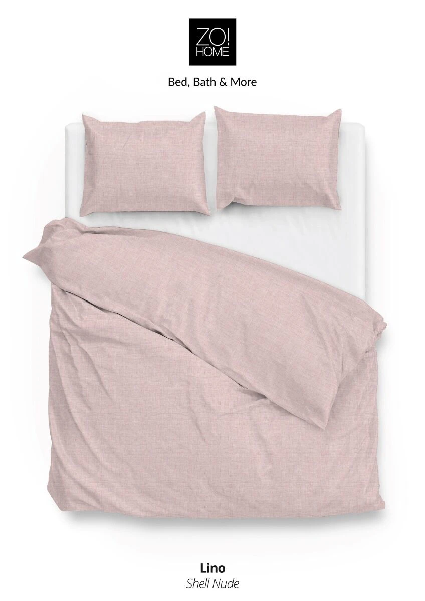 Zo!Home Lino Bettwäsche Rosa 1 Zo!Home Lino Bettwäsche Rosa
