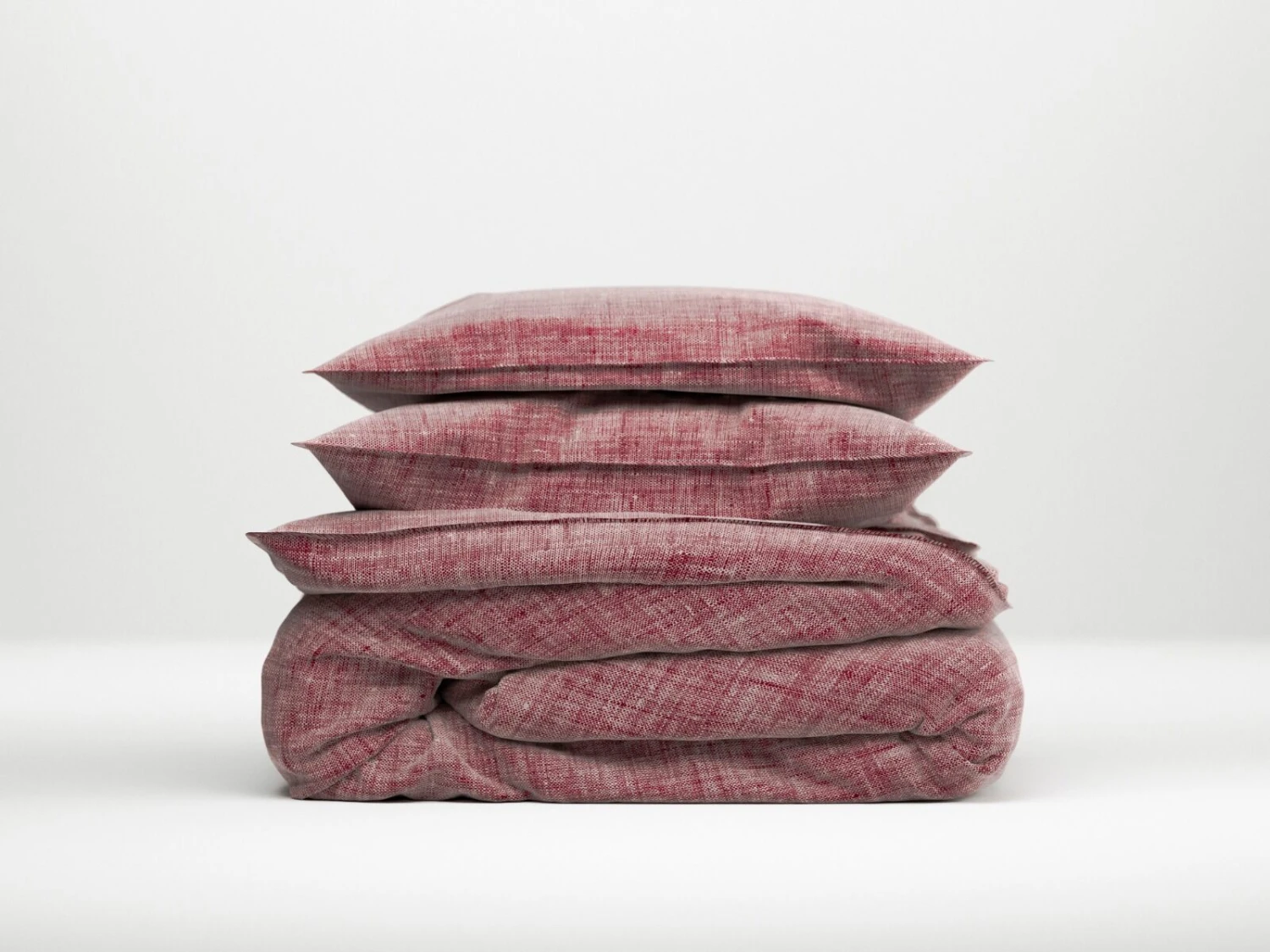 Zo!Home Lino Bettwäsche Weinrot 5 Zo!Home Lino Bettwäsche Weinrot – Bild 5