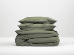 Zo!Home Satinado Bettwäsche Grasgrün -Deutschland Vtwonen Verkaufs-Shop zo home dekbedovertrek satinado army green 2