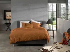 Zo!Home Satinado Bettwäsche Cognac Braun -Deutschland Vtwonen Verkaufs-Shop zo home dekbedovertrek satinado cognac brown 4 1