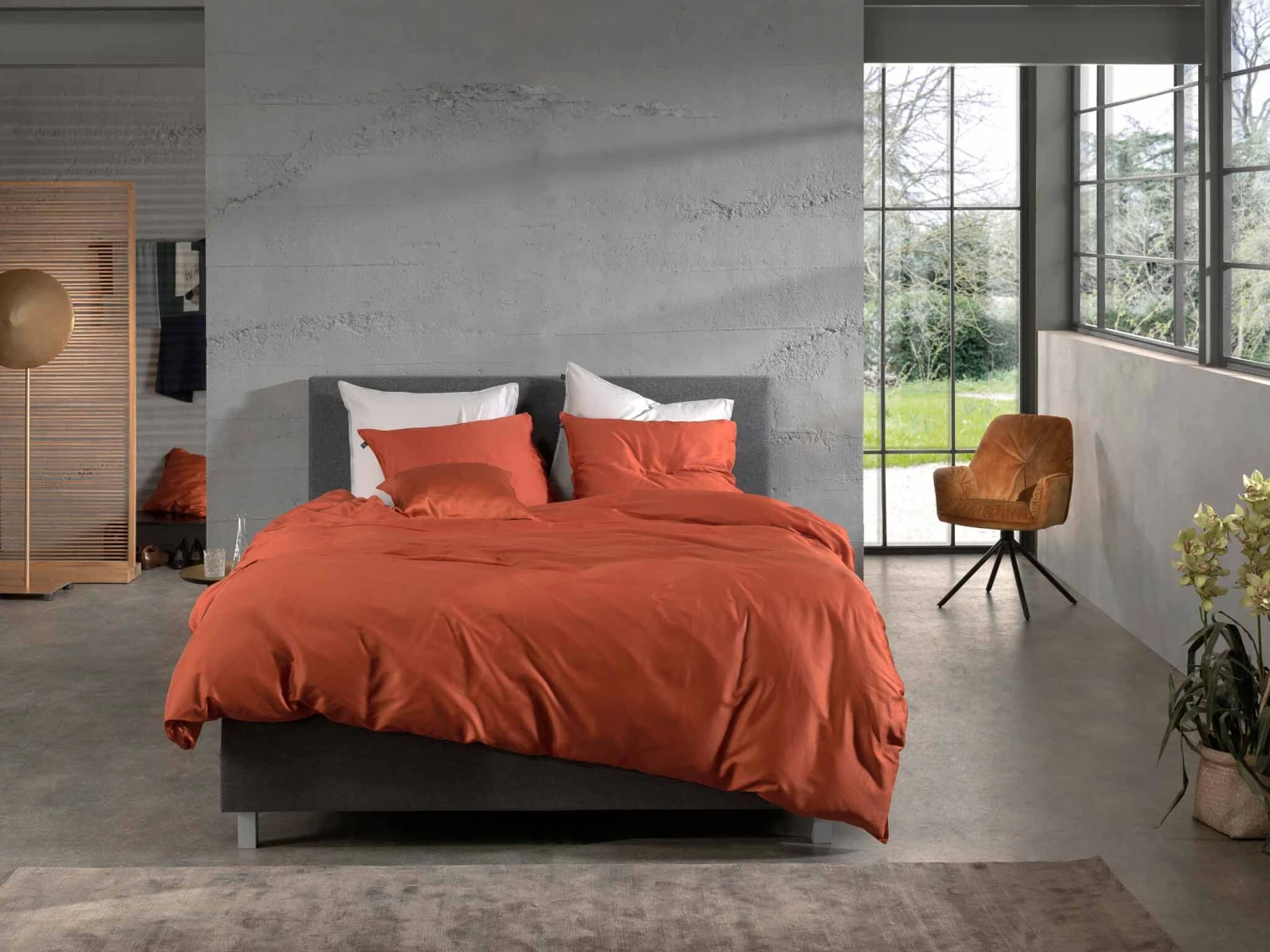 Zo!Home Satinado Bettwäsche Kupfer Orange 5 Zo!Home Satinado Bettwäsche Kupfer Orange – Bild 5
