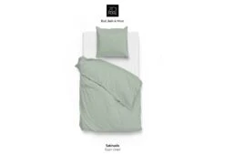 Zo!Home Satinado Bettwäsche Hellgrün -Deutschland Vtwonen Verkaufs-Shop zo home dekbedovertrek satinado foam green 1 1