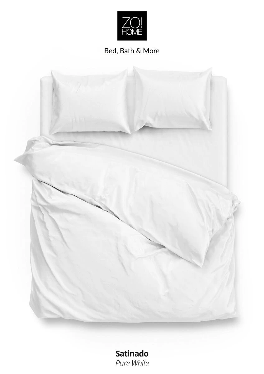 Zo!Home Satinado Bettwäsche Weiß 1 Zo!Home Satinado Bettwäsche Weiß