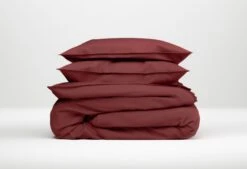 Zo!Home Satinado Bettwäsche Dunkelrot -Deutschland Vtwonen Verkaufs-Shop zo home dekbedovertrek satinado spicy red 2