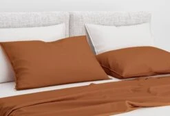 Zo!Home Satinado Kissenbezüge Copper Orange (Satz Von 2)