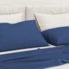 Zo!Home Satinado Kissenbezüge Navy Blue (Satz Von 2)